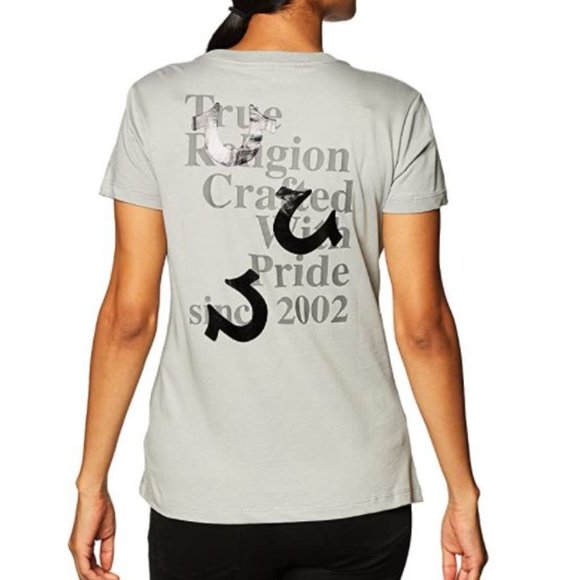 True Religion 204279 Triple Threat Crew Neck Tee - Picture 2 of 2